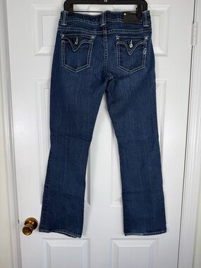 Vigoss Collection Bootcut Jeans with Double-V Back Pockets Double Button Waist 7